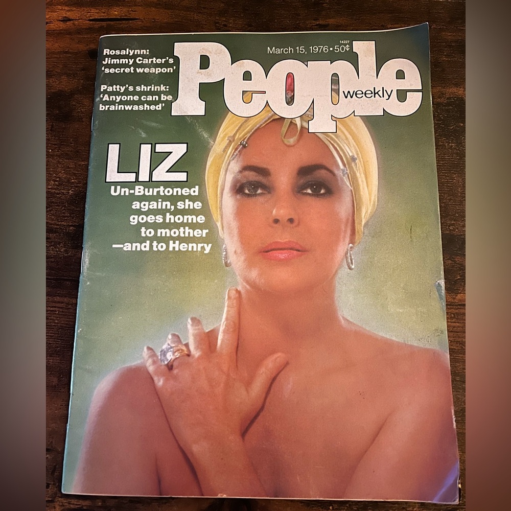 Elizabeth Taylor Vintage People Magazine